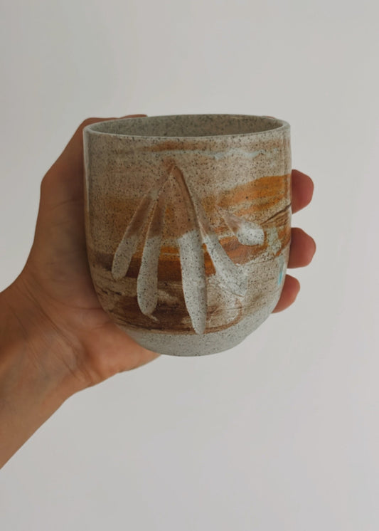 SUNSET/MUG CANDLE - SCENTED WITH THAI LIME MANGO